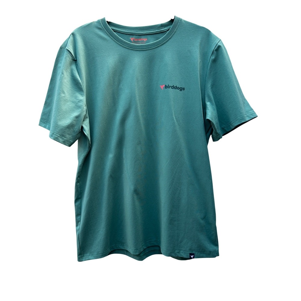 Birddogs Mens SH-Masters 24 Golf Graphic T-Shirt Green Size L Cotton Spandex